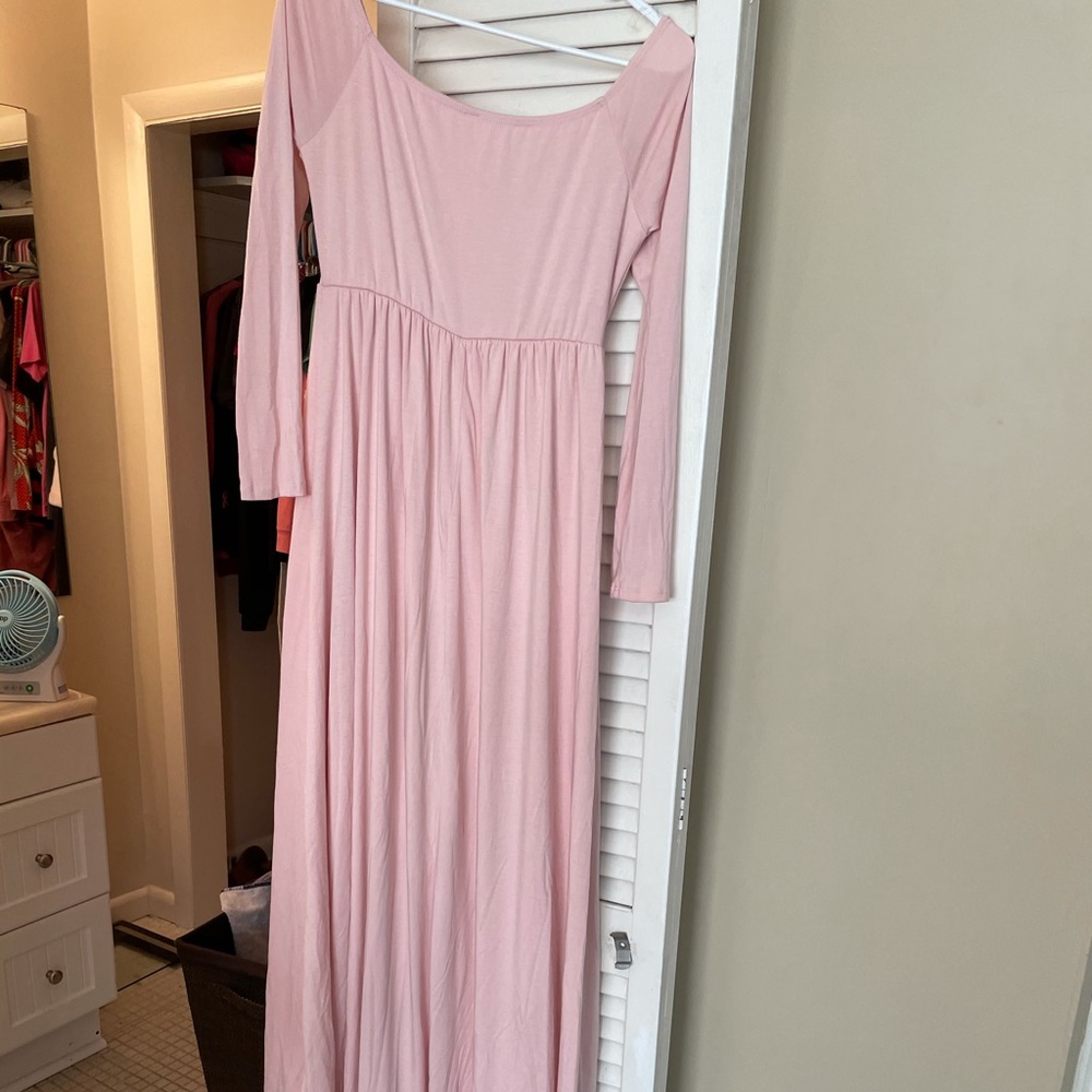 Maternity light pink dress size medium
